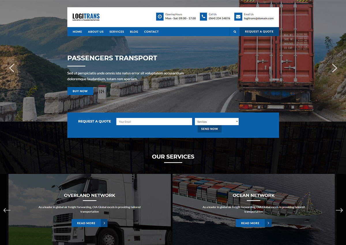 外贸运输行业网站